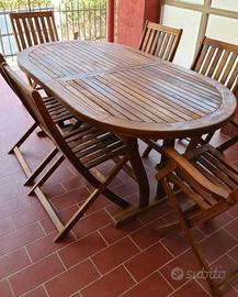 Tavolo Acacia allungabile a 240cm Largo 100cm new 