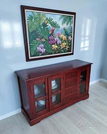 Mobile Credenza Madia Vintage Stile Coloniale 