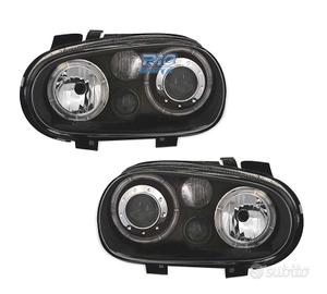 FARI VOLKSWAGEN VW GOLF 4 ANGEL EYES R32 FONDO NER