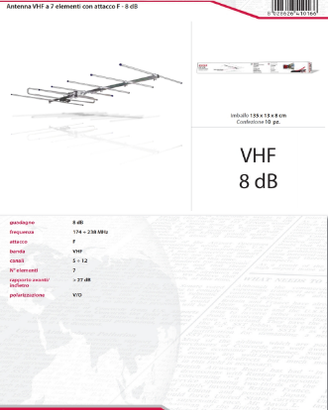 Antenna Televisiva VHF DAB+ Radio Digitale