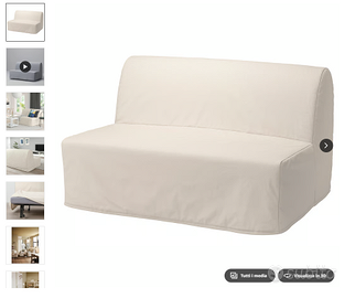 Divano letto a 2 posti Ikea - LYCKSELE MURBO