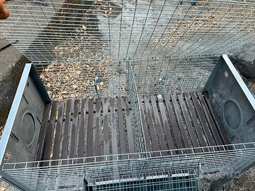 Gabbia per conigli da ingrasso