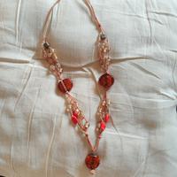 collana in corda e pietre bigiotteria 