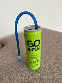 Borraccia Verde GO & FUN con Cannuccia