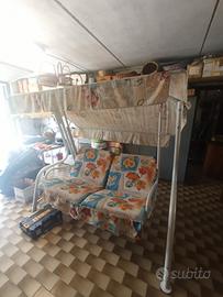 Dondolo da giardino vintage 3 posti