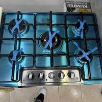 Piano cottura 70cm acciaio 5fuochi nuovo garantito