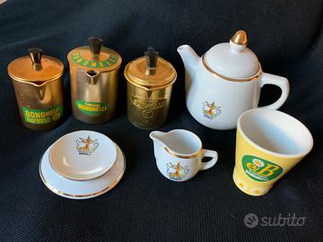 Lotto Tisaniere Bonomelli tazza piattino teiera