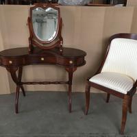 Toilette a fagiolo in piuma di noce