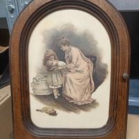 portachiavi antico con stampa da appendere 