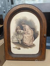 portachiavi antico con stampa da appendere 