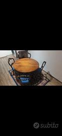 Tavolo antico con sedie