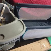 seggiolone e lettino da viaggio/campeggio