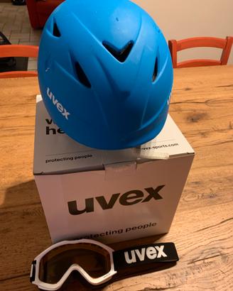 Casco sci junior UVEX con maschera