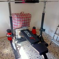 lat machine, panca piana larga per petto professio