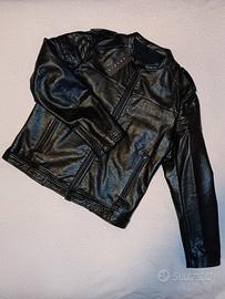 Giacca in pelle sintetica da uomo, marca Sisley