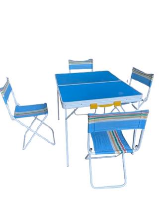 Tavolo e sedie da picnic, pieghevoli. Valigetta