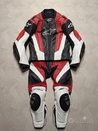 Alpinestars tuta moto pelle divisibile 2pz tg.50