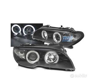 FARI BMW E46 03-06 ANGEL EYES CCFL FONDO NERO