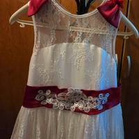 vestito cerimonia bambina 9/10 anni 