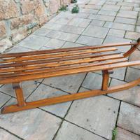 Slittino in legno, stile vintage