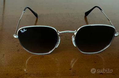 Ray-Ban Hexagonal RB3548N originali nuovi Silver