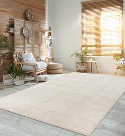 Tappeto color crema 140 x 200