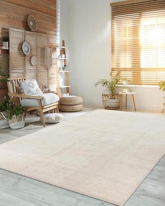 Tappeto color crema 140 x 200