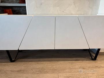 Madia bianca effetto cemento