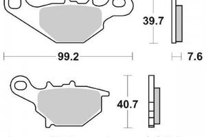 Pastiglie freno Suzuki TR Street Marig