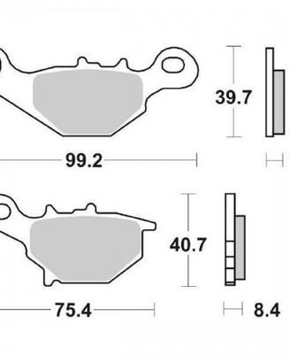 Pastiglie freno Suzuki TR Street Marig