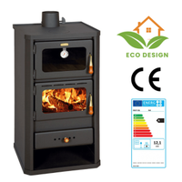 stufa a legna con forno 12-16kw*4 stelle*NUOVA