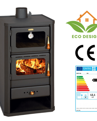 stufa a legna con forno 12-16kw*4 stelle*NUOVA