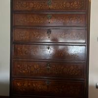 Cassettiera settimanale in mogano