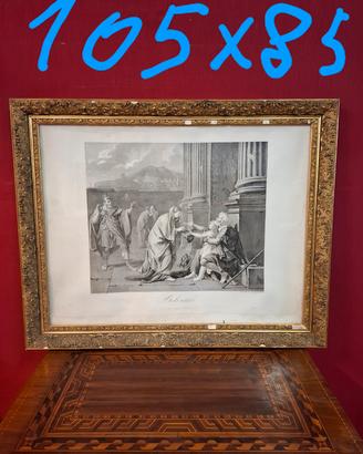 antica stampa con cornice