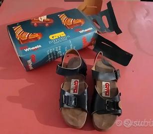 pop wheels sandali zeppe con ruote estraibili