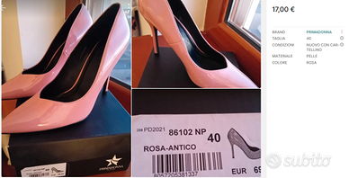 SCARPE ROSA ANTICO PRIMADONNA Abbigliamento e Accessori In vendita a Taranto