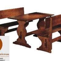 Set Panche Tavoli Birreria cd180 In Legno
