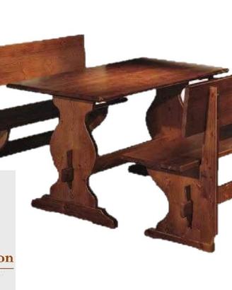 Set Panche Tavoli Birreria cd180 In Legno