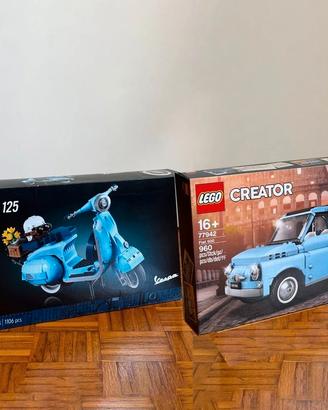 Lego 77942 Fiat 500 + 10298 Vespa