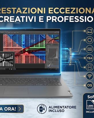 Lenovo V17 da 17.3" FullHD IPS Intel Core i7 16GB
