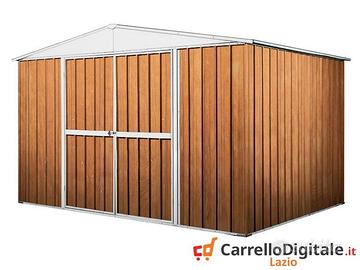 Casetta per esterno in lamiera 360x175 fin legno