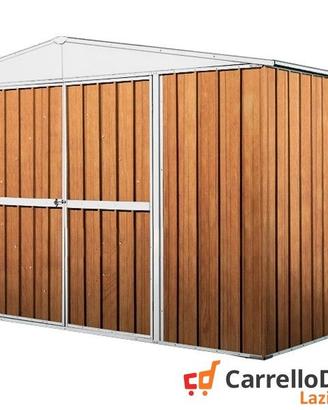 Casetta per esterno in lamiera 360x175 fin legno