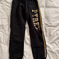 Pantalone tuta Pyrex nero e oro