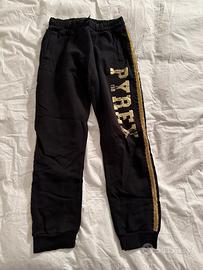 Pantalone tuta Pyrex nero e oro