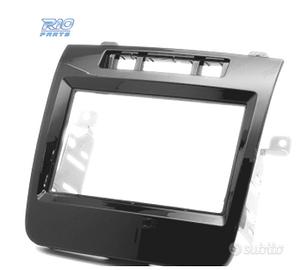 CORNICE NERA LUCIDA RADIO 2-DIN PER VOLKSWAGEN VW 