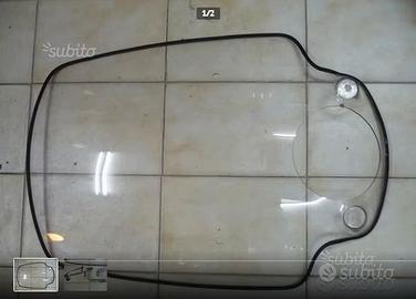 Parabrezza universale per moto vintage faro tondo