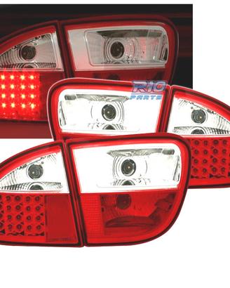 FANALI SEAT LEON 99-05 LED ROSSO CROMATO