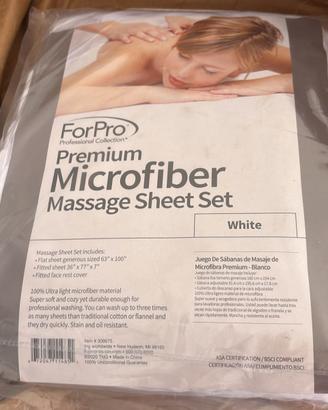 ForPro For Pro, set di lenzuola in microfibra
