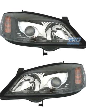 FARI XENON PER OPEL ASTRA G 97-04 FONDO NERO