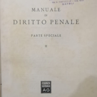 Antolisei Manuale di diritto penale Parte speciale